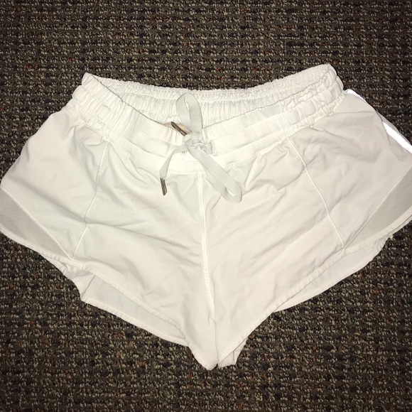 lululemon athletica Pants - Lululemon White Hotty Hot shorts